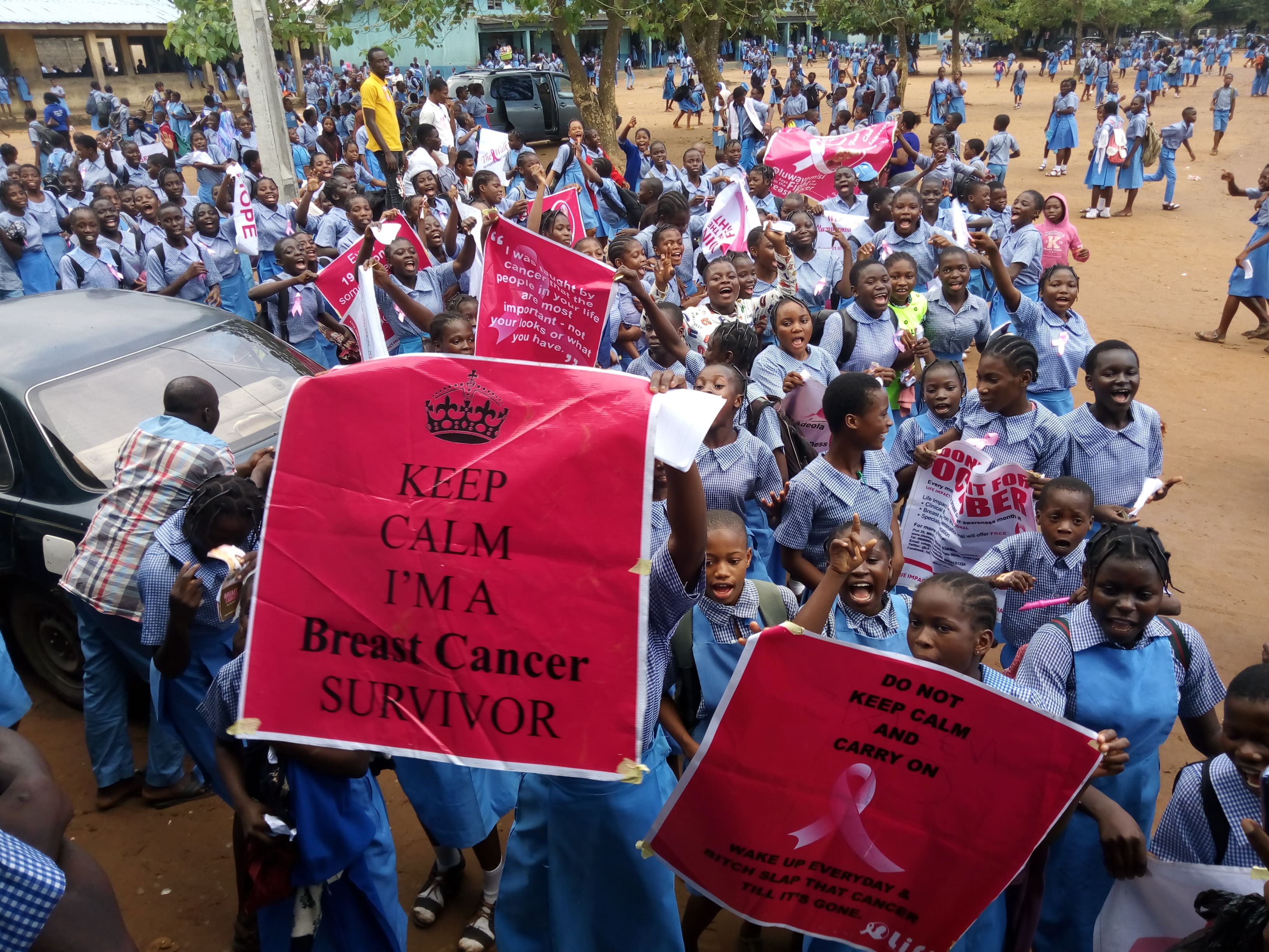 School breast cancer awareness session